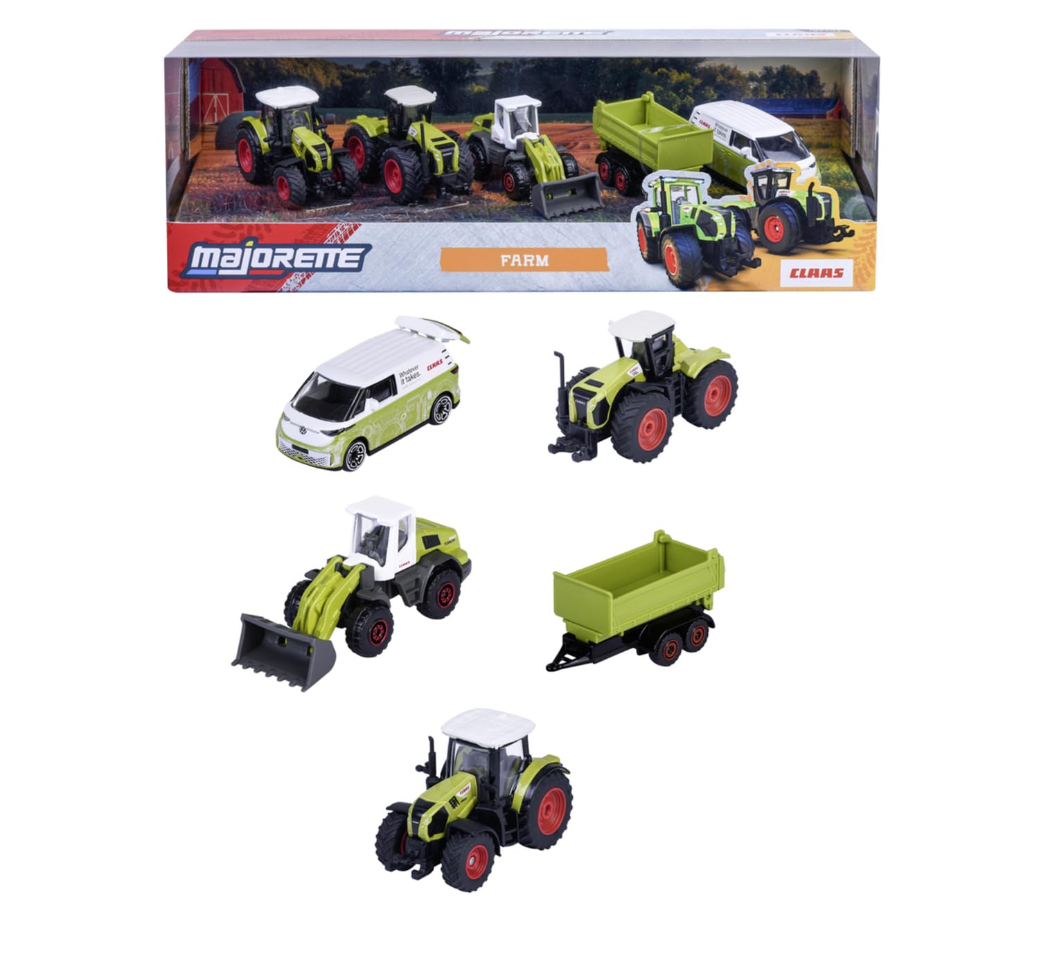 MAJORETTE Claas Farm 5 Pieces Giftpack