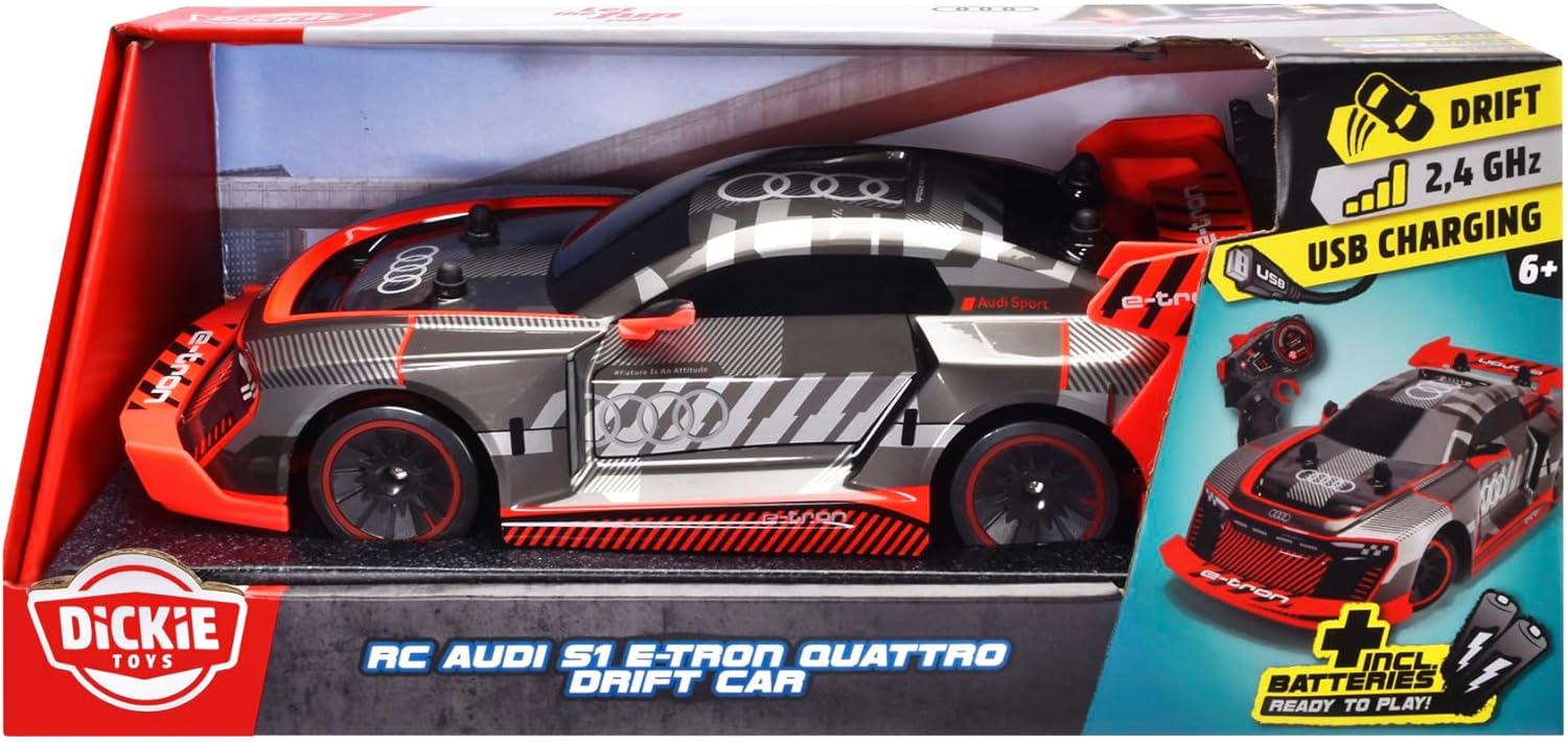 Dickie - Dickie RC Audi S1 E-Tron Quattro Drift Car RTR