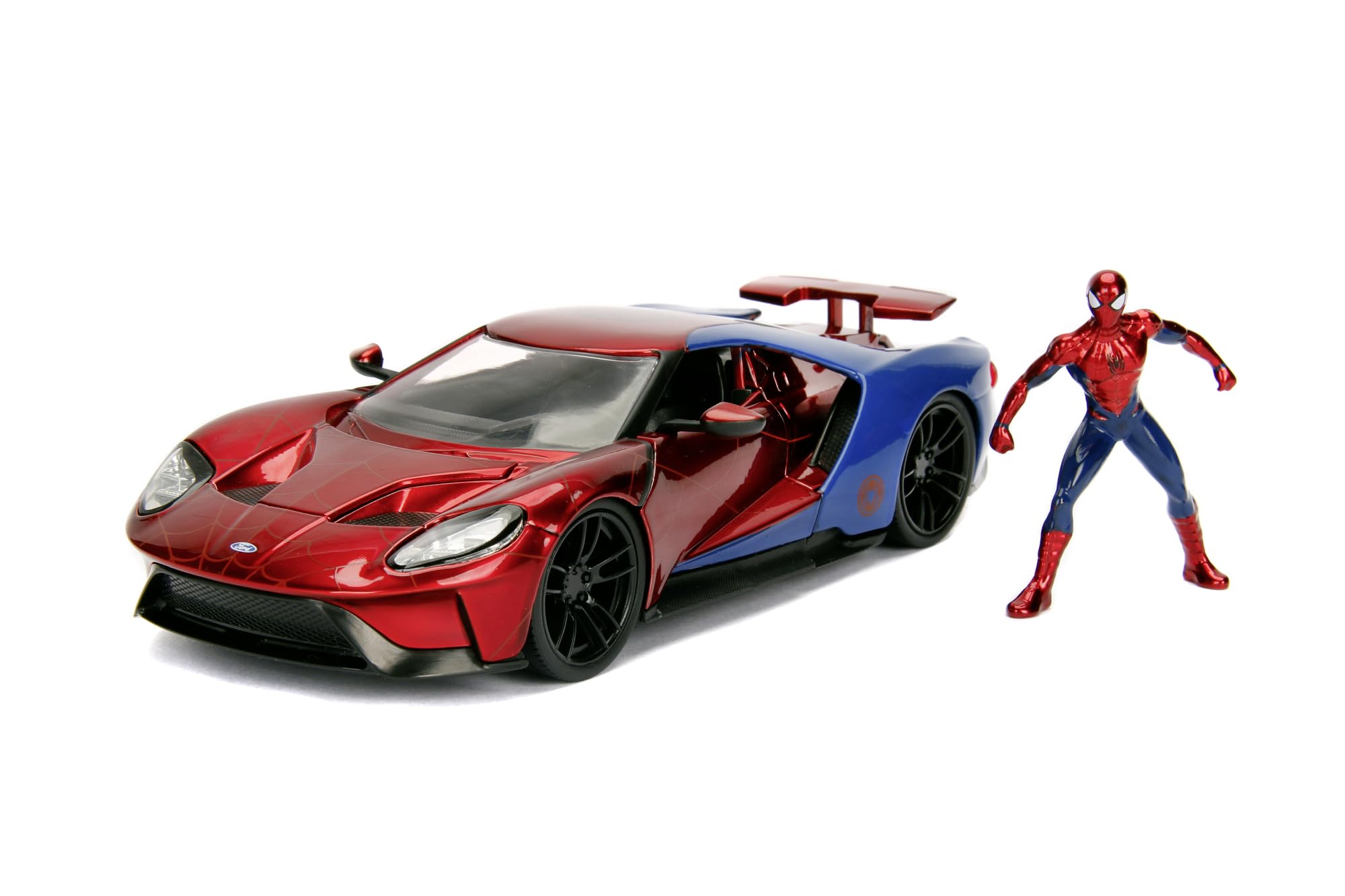 Jada Toys - Jada Marvel Spiderman 2017 Ford GT 1:24