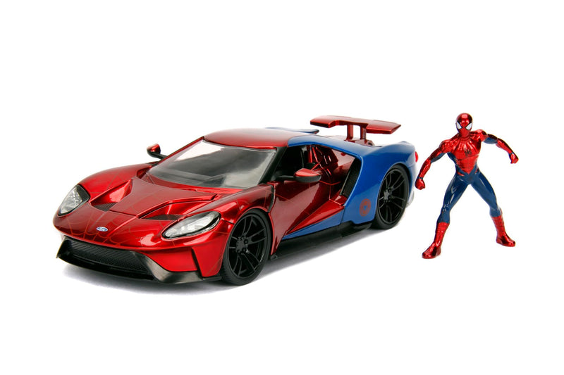 Jada Toys - Jada Marvel Spiderman 2017 Ford GT 1:24