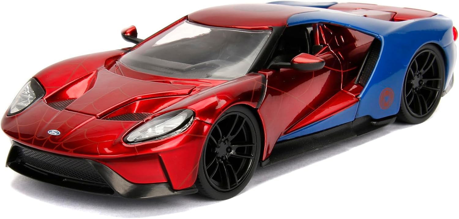 Jada Toys - Jada Marvel Spiderman 2017 Ford GT 1:24