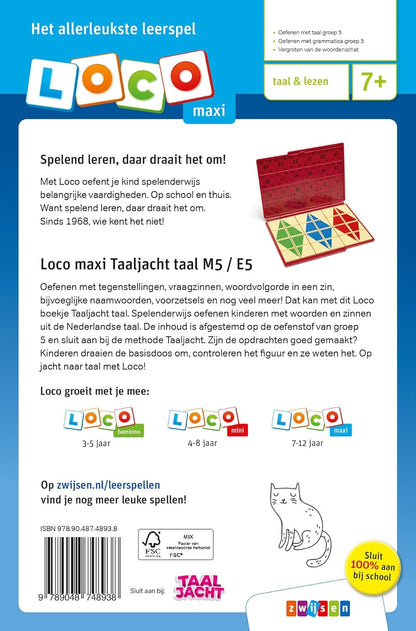 Loco - Oefenboekje Loco Maxi Taaljacht  Taal M5 - E5