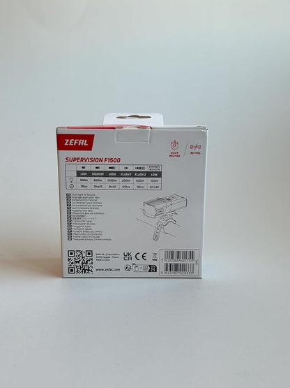 ZEFAL Supervision Éclairage LED - Lumière Velo - Lampe Velo LED Puissantes Rechargeable USB-C - Éclairage Avant de Vélo Ville et Loisirs