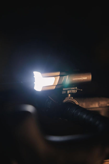 ZEFAL Supervision Éclairage LED - Lumière Velo - Lampe Velo LED Puissantes Rechargeable USB-C - Éclairage Avant de Vélo Ville et Loisirs