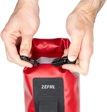 ZEFAL Z Adventure Dry Bag 4 L – Gravel and Bikepacking Waterproof – Bicycle Fork/Handlebar/Rack – Lightweight and Waterproof – 160 g – Capacity 4 Litre, Red