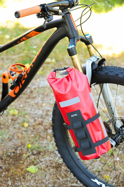 ZEFAL Z Adventure Dry Bag 4 L – Gravel and Bikepacking Waterproof – Bicycle Fork/Handlebar/Rack – Lightweight and Waterproof – 160 g – Capacity 4 Litre, Red