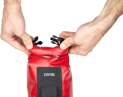 ZEFAL Z Adventure Dry Bag 4 L – Gravel and Bikepacking Waterproof – Bicycle Fork/Handlebar/Rack – Lightweight and Waterproof – 160 g – Capacity 4 Litre, Red