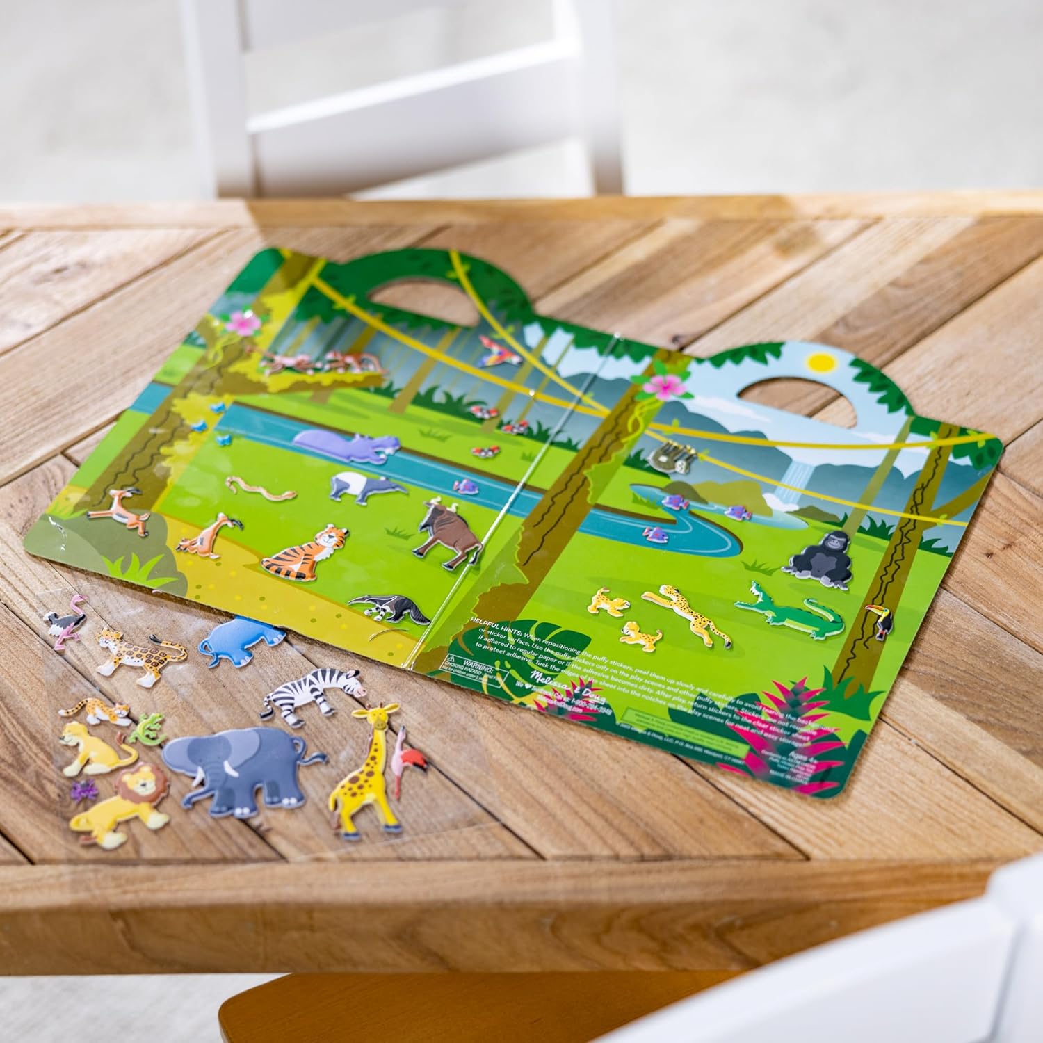 Melissa & Doug - Reusable Puffy Stickers Playset Safari (806037)