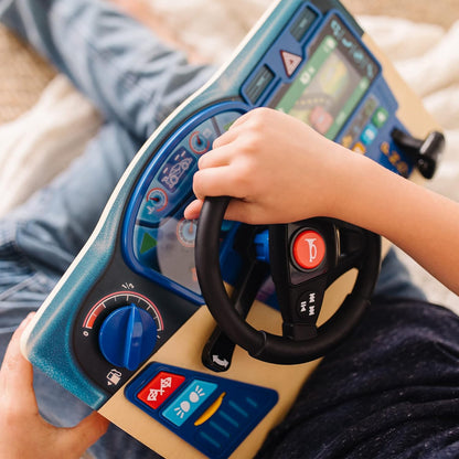 Melissa & Doug Vroem & Zoem dashboard | Houten Speelgoed | Fantasiespel | Licht en geluid speelgoed | Creatief spelen | 3+ | Cadeau voor jongens en meisjes