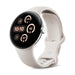 Google Pixel Watch 3 (41 mm) – Android-smartwatch met hartslagmeting, geavanceerd hardlopen van Fitbit, fitness-inzichten, 24-uurs batterij – gepolijste zilveren aluminium behuizing – porseleinen band