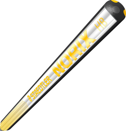 STAEDTLER HB Tekenpotloden - voor schetsen en schrijven - NORIX - Inclusief 2 HB potloden, puntenslijper & gum in geel - Set van 4, 181 SBK2-1