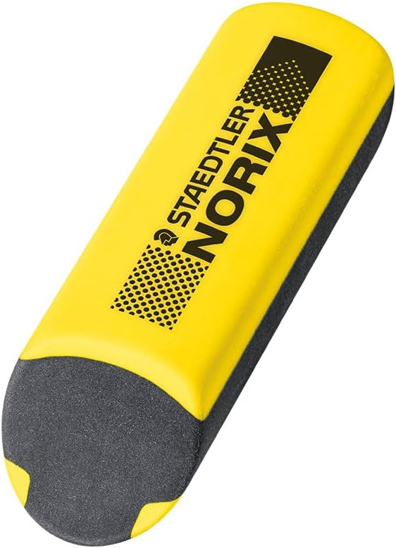 STAEDTLER HB Tekenpotloden - voor schetsen en schrijven - NORIX - Inclusief 2 HB potloden, puntenslijper & gum in geel - Set van 4, 181 SBK2-1