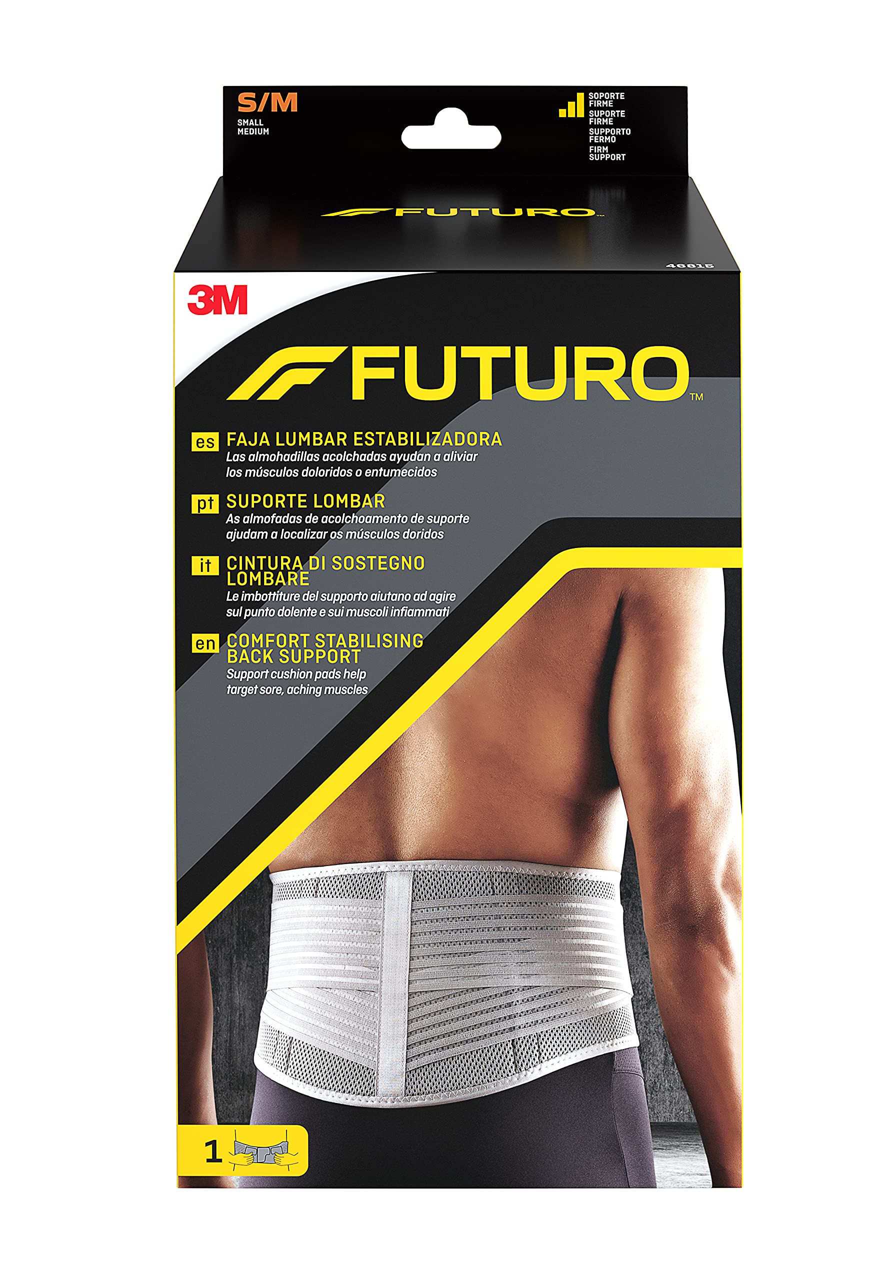 Futuro Comfort Back Support S-M Grey