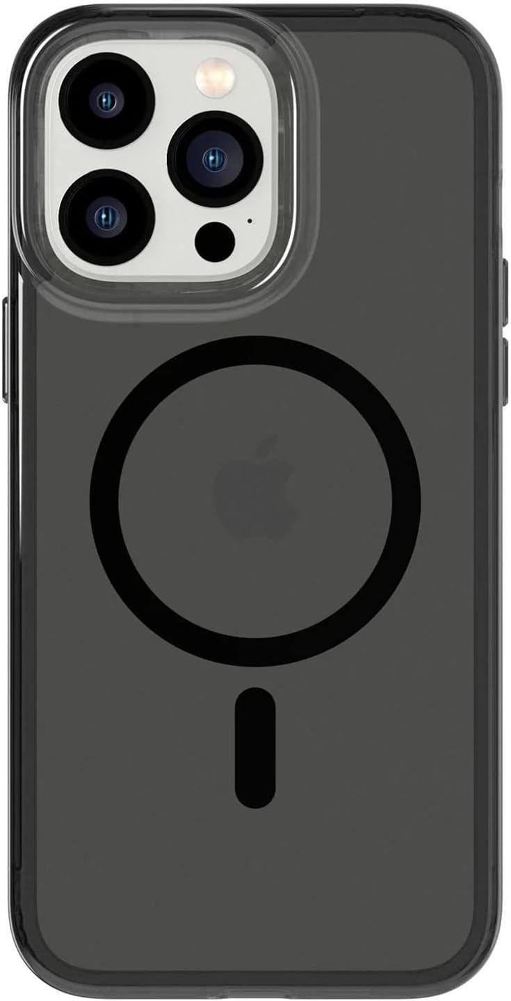 Tech21 Evo tint ontworpen voor iPhone 14 Pro Max case cover compatibel met MagSafe met 12ft valbescherming - Ash Black