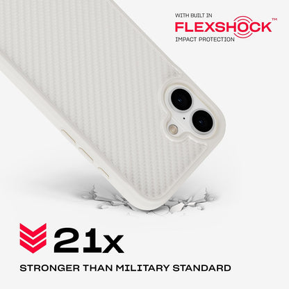 Tech21 EvoArmor voor iPhone 16 Plus Compatibel met MagSafe - Impact Protection Case 21x Militaire Standaard Getest in Crème