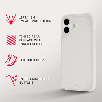Tech21 EvoArmor voor iPhone 16 Plus Compatibel met MagSafe - Impact Protection Case 21x Militaire Standaard Getest in Crème