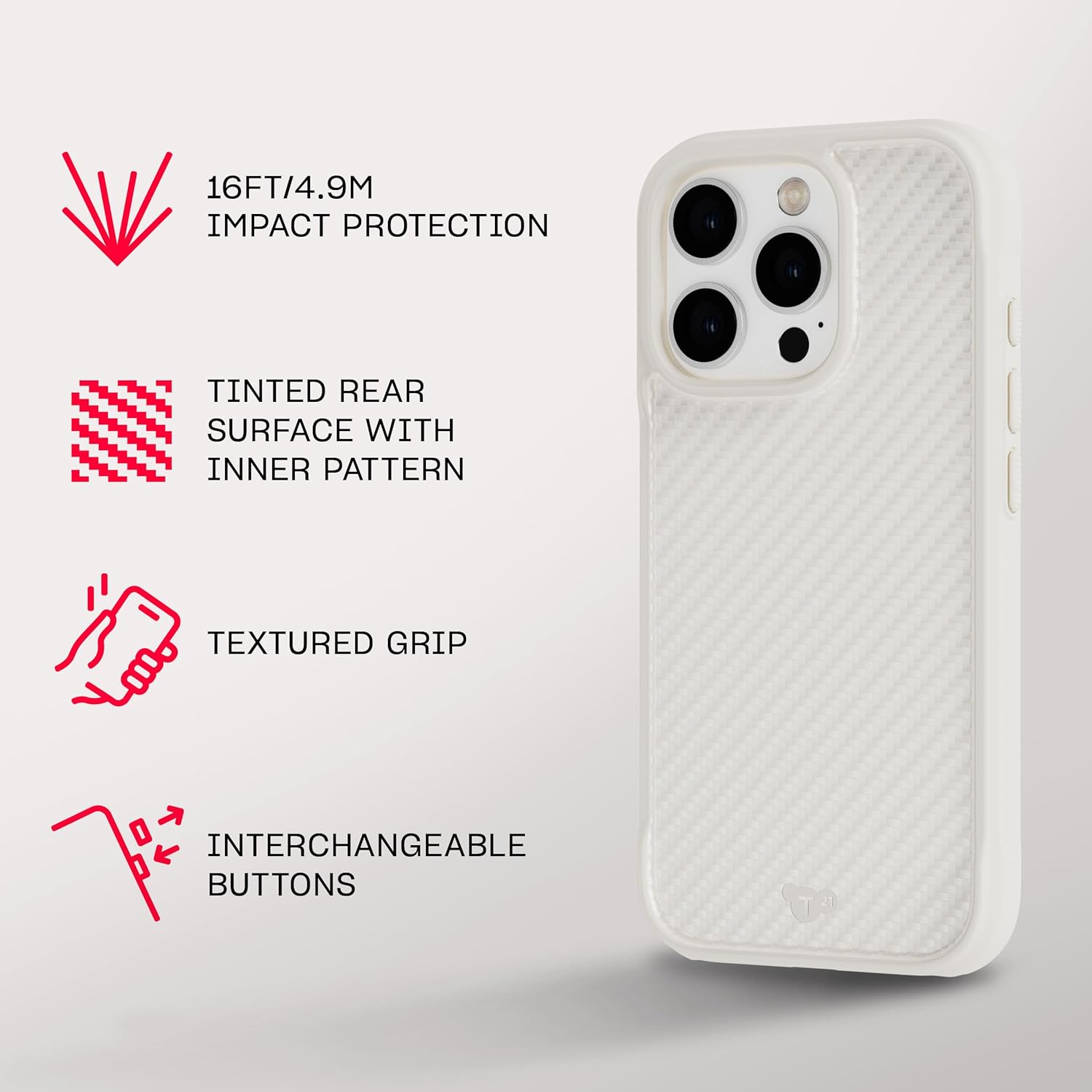 Tech21 - Evo Armour - Cover - Iphone 16 Pro - Magsafe - Greige