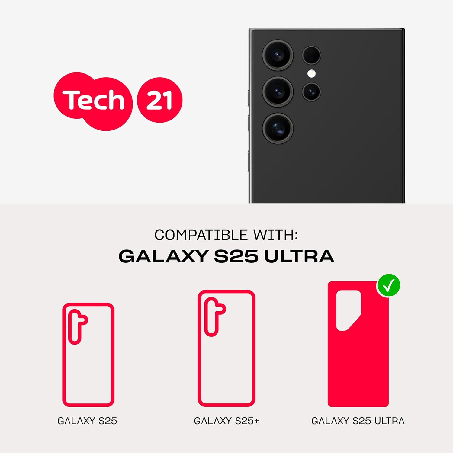 Tech21 - Evo Armor Magnet - Samsung Galaxy S25 - Ultra Black