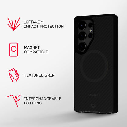 Tech21 - Evo Armor Magnet - Samsung Galaxy S25 - Ultra Black