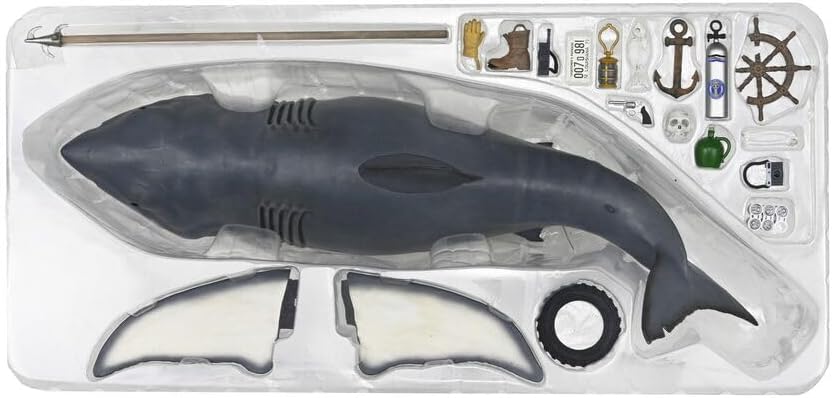 Jaws - The Game Of Jaws / 15 Inch Head To Tail Action Figure 50Th Anniversary