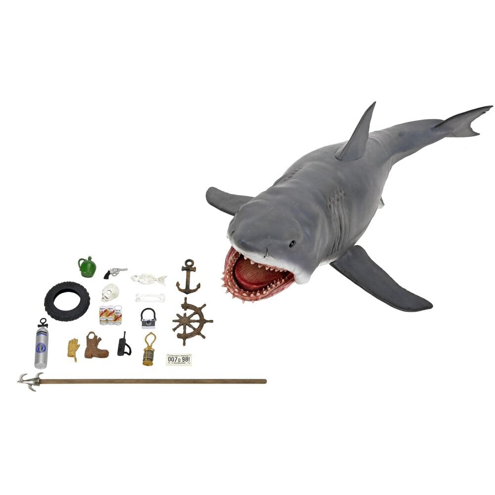 Jaws - The Game Of Jaws / 15 Inch Head To Tail Action Figure 50Th Anniversary