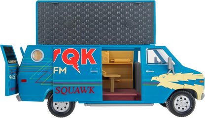 Stranger Things WSQK Van Playset - 8-Inch Vehicle with Lights and Sounds plus 4-Inch Figure with Accessories
