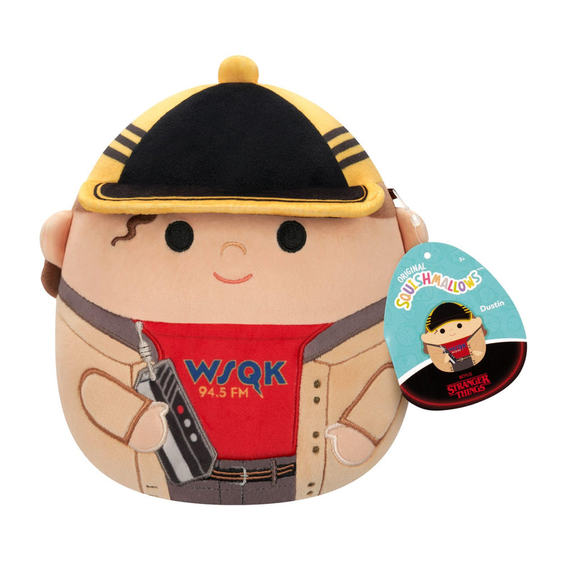Squishmallows Original “Stranger Things” 8-Inch Dustin Plush - Official Jazwares Plush (Little