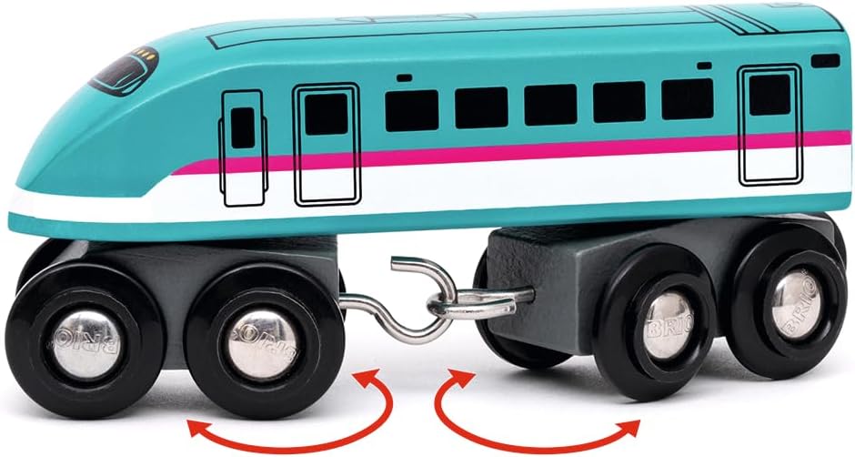 BRIO World - Trains of the World - Shinkansen Hayabusa E5 Series for Kids Age 3 Years Up - Railway Accessories and Add Ons