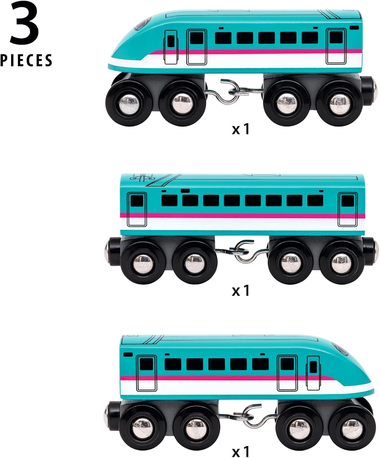 BRIO World - Trains of the World - Shinkansen Hayabusa E5 Series for Kids Age 3 Years Up - Railway Accessories and Add Ons