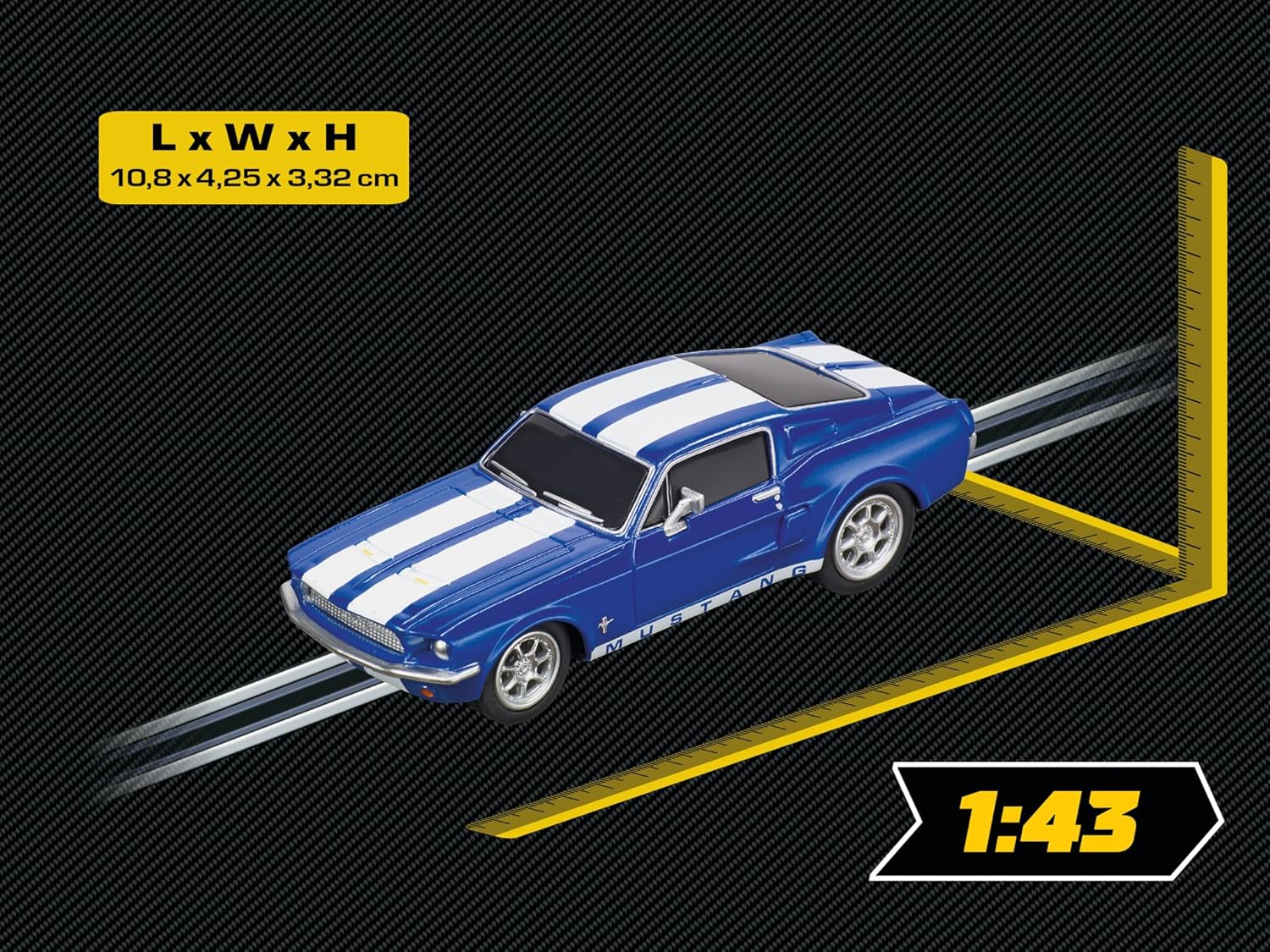 Carrera - Carrera Ford Mustang \`67 - Racing Blue 1:43