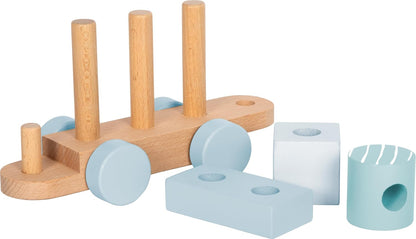 Small Foot - Small Foot - Houten Trein Blauw