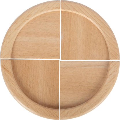 small foot houten pizzaset, pizza snijden met pizzadoos en beleg, accessoires voor de kinderkeuken, rollenspeelgoed voor kinderen vanaf 3 jaar, 12697