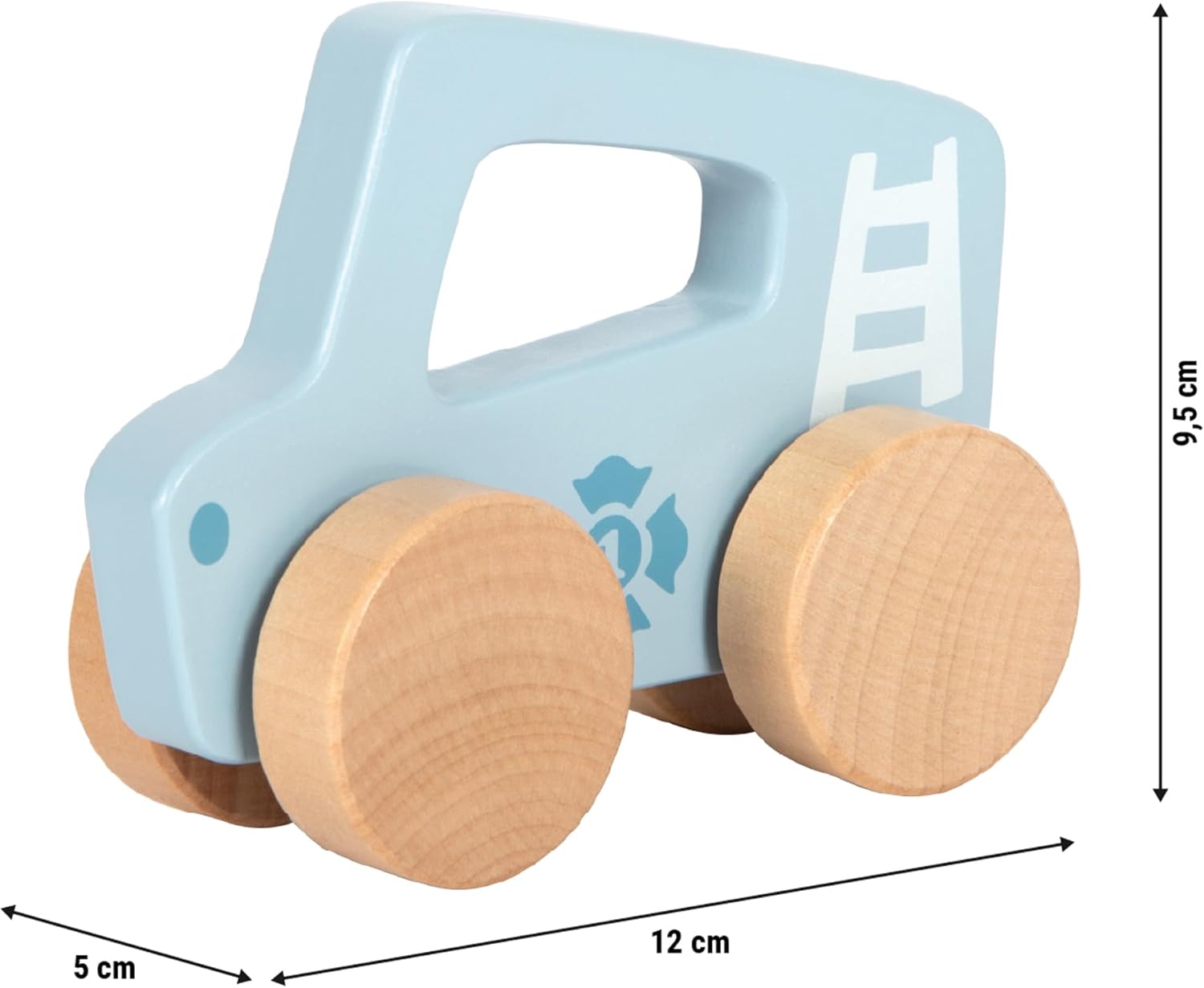 Small Foot - Small Foot - Houten Duwautootje Blauw