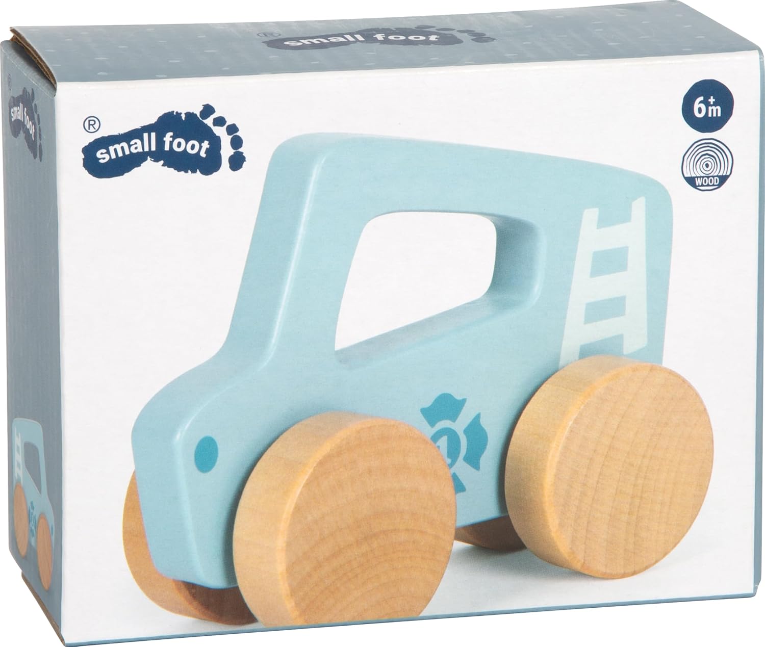 Small Foot - Small Foot - Houten Duwautootje Blauw