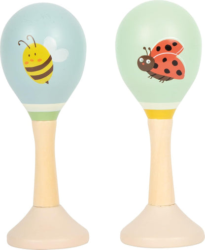 Small Foot - Small Foot - Houten Maracas Tiny Friends - 2st.