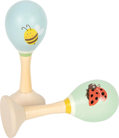 Small Foot - Small Foot - Houten Maracas Tiny Friends - 2st.