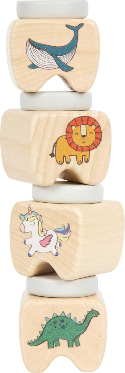 Small Foot - Small Foot - Houten Melktandendoosjes - 4st.