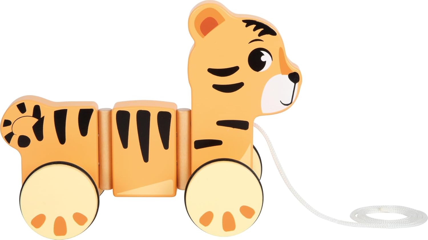 Small Foot - Small Foot - Houten Trekdier Tijger Safari FSC