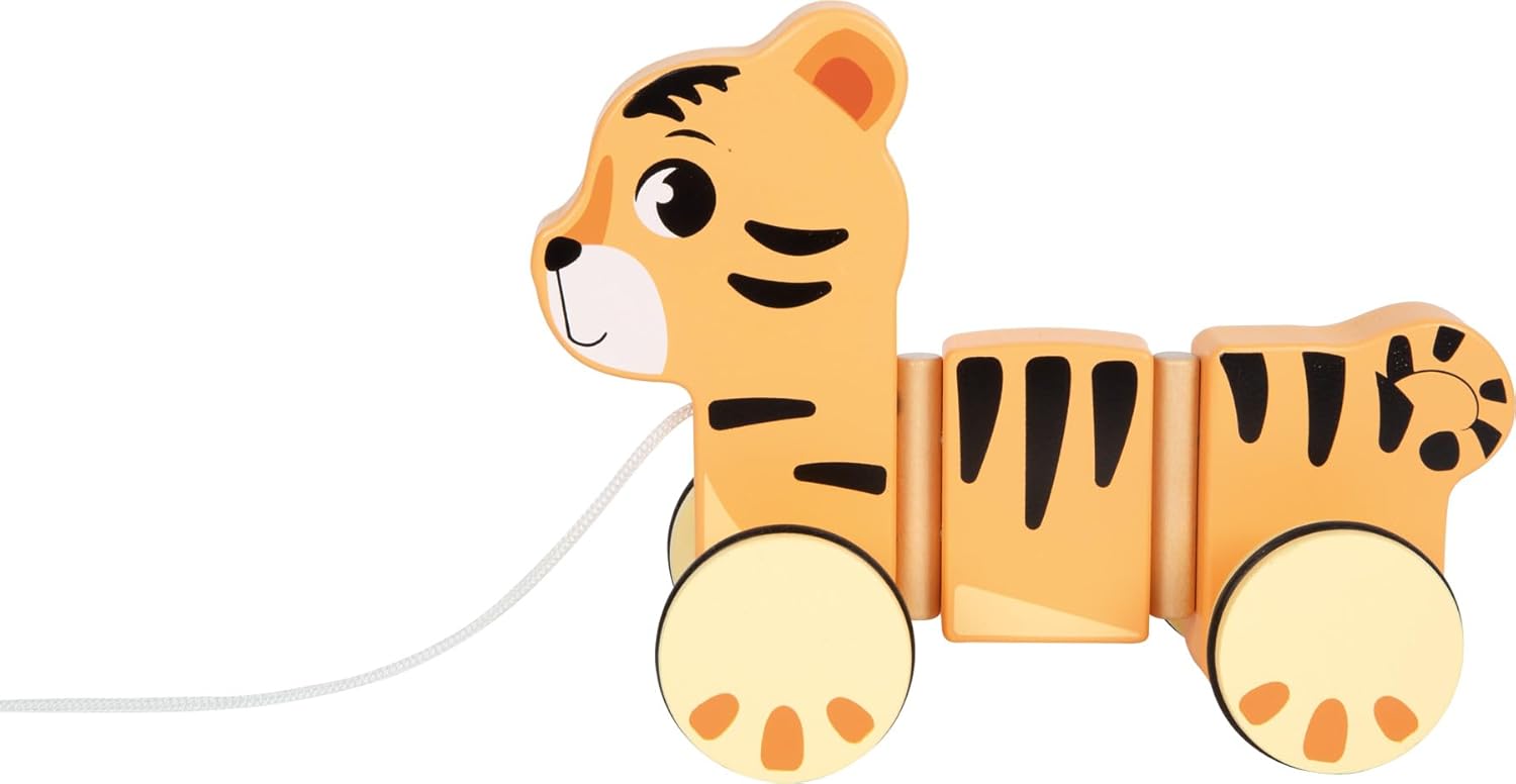 Small Foot - Small Foot - Houten Trekdier Tijger Safari FSC