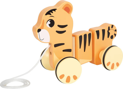Small Foot - Small Foot - Houten Trekdier Tijger Safari FSC