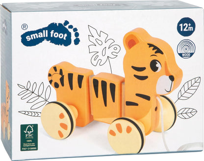 Small Foot - Small Foot - Houten Trekdier Tijger Safari FSC