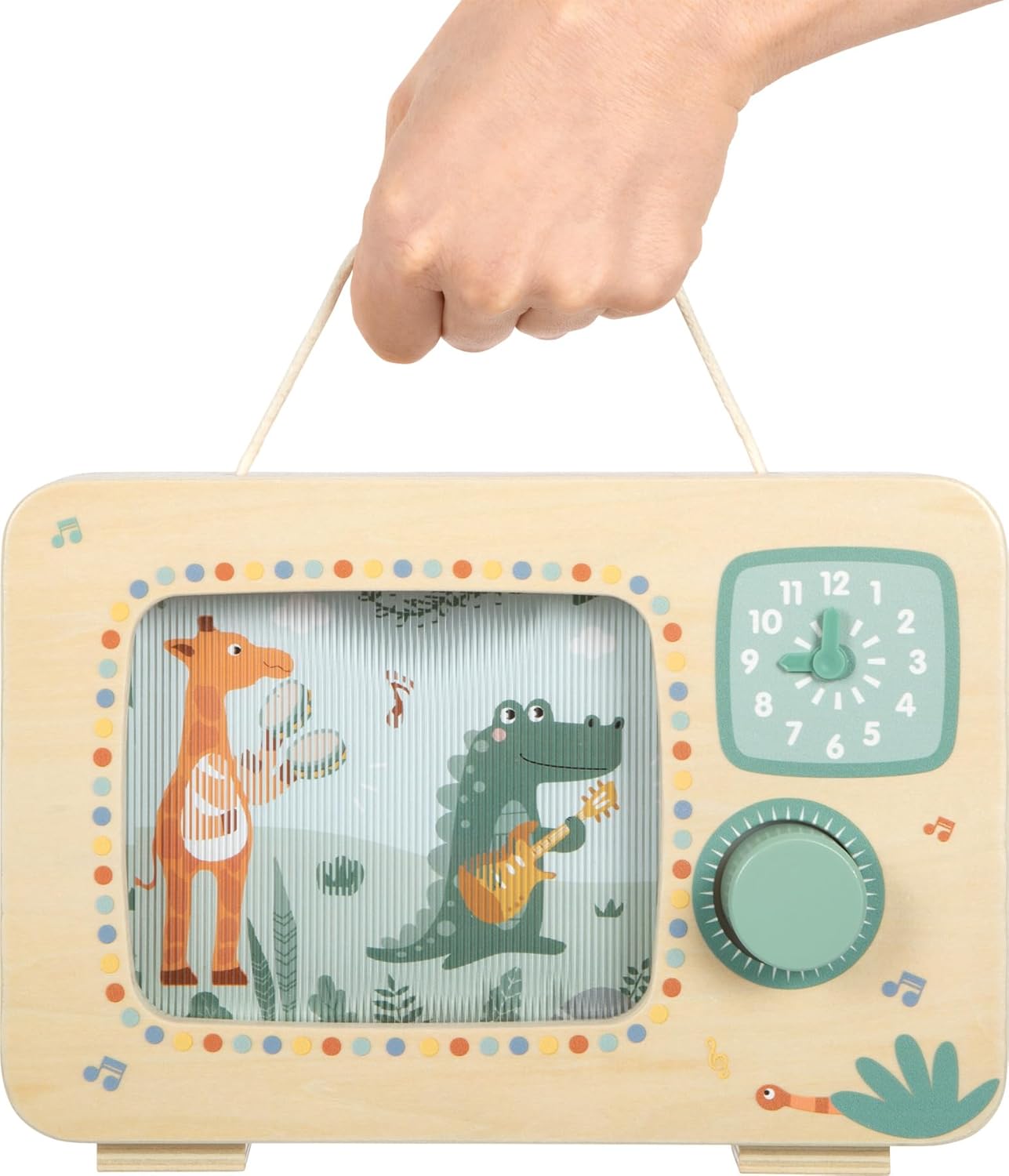 Small Foot - Small Foot - Houten Televisie Muziekdoos Safari FSC