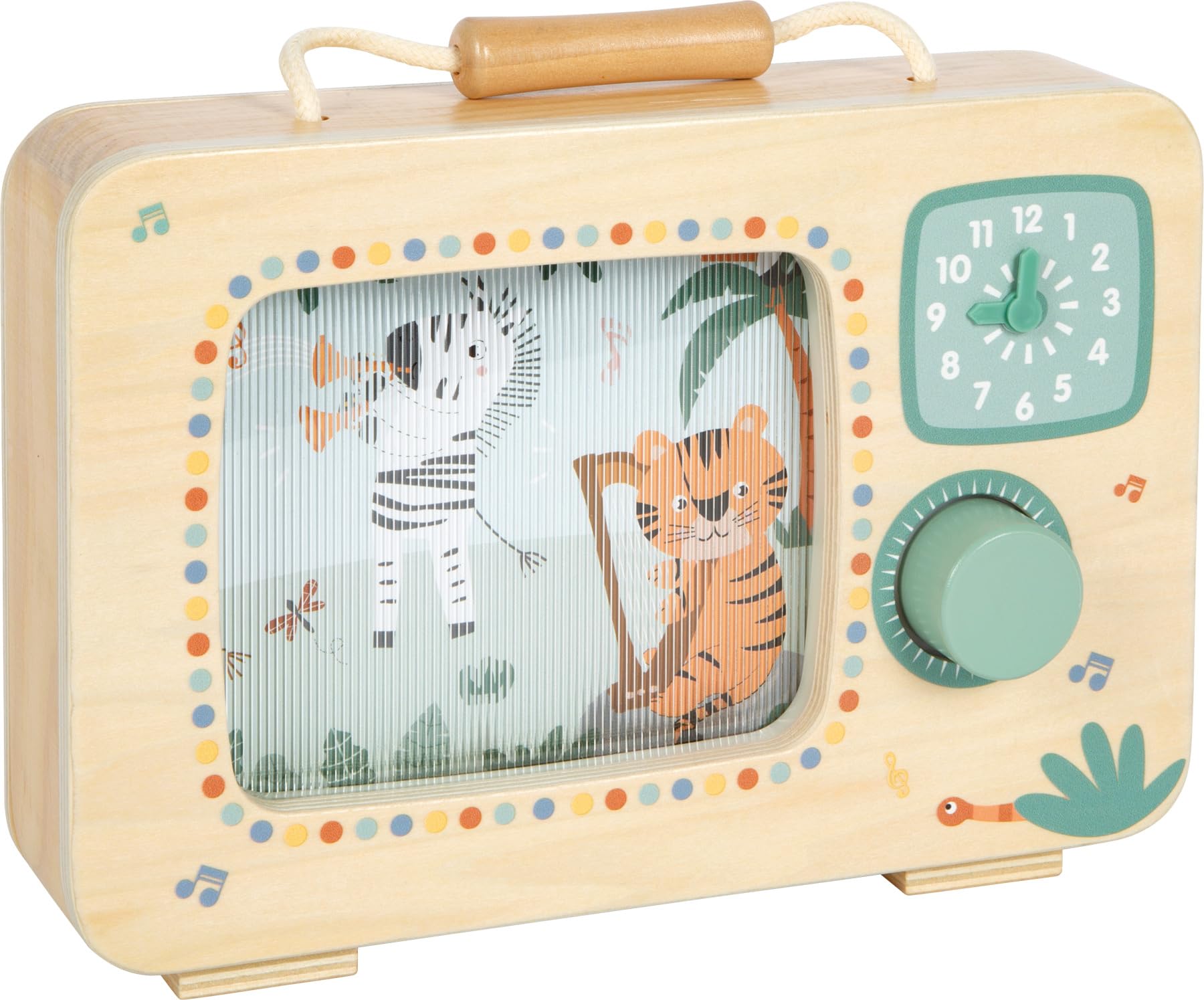 Small Foot - Small Foot - Houten Televisie Muziekdoos Safari FSC