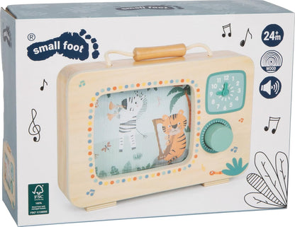 Small Foot - Small Foot - Houten Televisie Muziekdoos Safari FSC