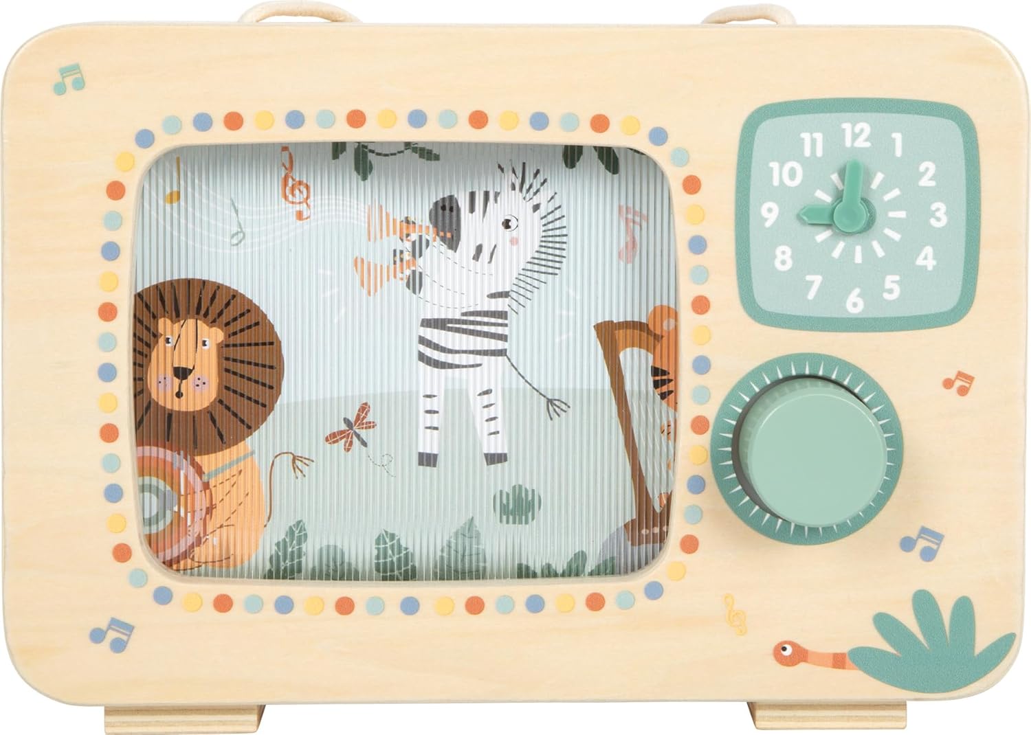 Small Foot - Small Foot - Houten Televisie Muziekdoos Safari FSC