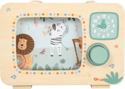 Small Foot - Small Foot - Houten Televisie Muziekdoos Safari FSC
