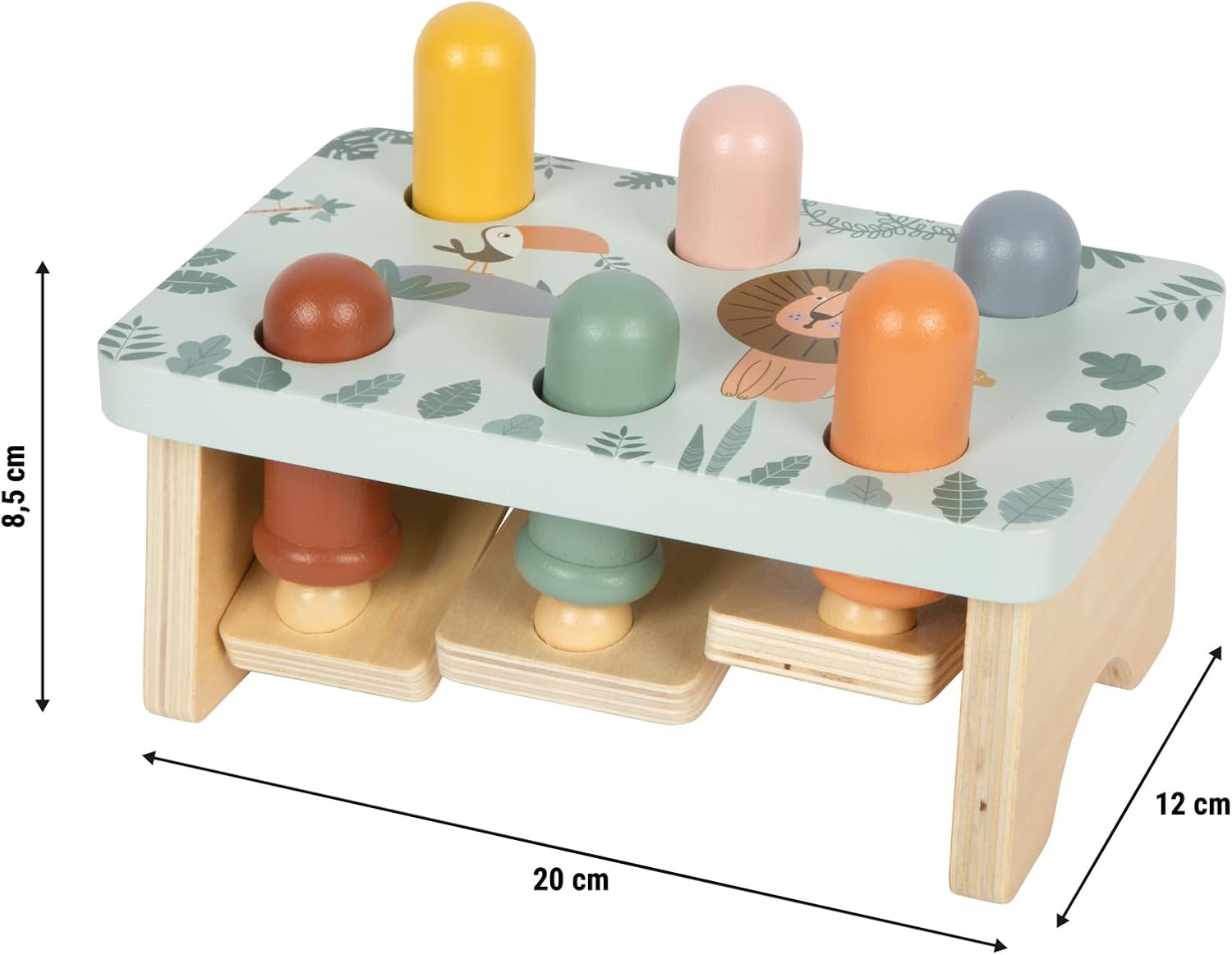 Small Foot - Small Foot - Houten Hamerbank Spel Safari FSC