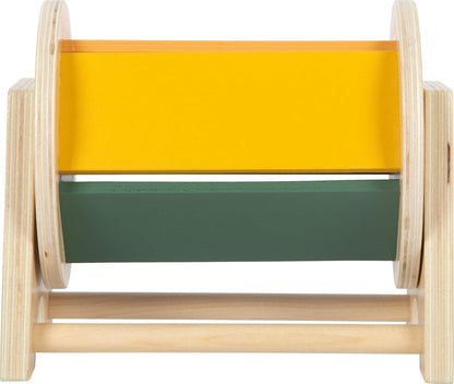 small foot Montessori-prijzen trommel, 100% FSC-gecertificeerd hout, wiel met 5 gekleurde vlakken, speelgoed voor kinderen vanaf 6 maanden, 12742