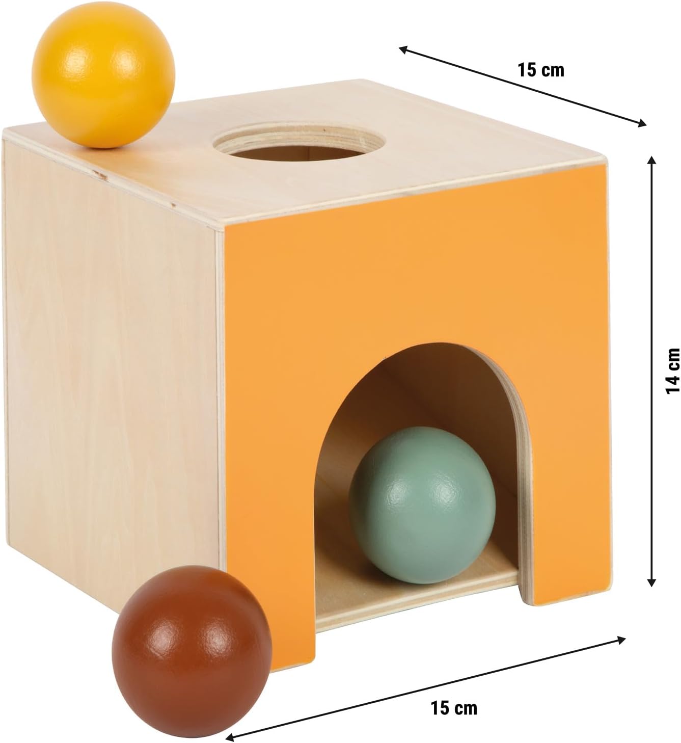 Small Foot - Small Foot - Houten Montessori Knikkerdoos FSC
