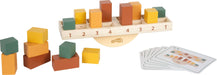 small foot Montessori Balansspel, 100% FSC-gecertificeerd hout, 16 kleurblokken, sjablonen, wip, voor kinderen vanaf 3 jaar, 12745